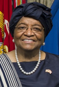 Secretary of Defense Ash Carter hosts an honor cordon for Liberian President Ellen Johnson Sirleaf at the Pentagon Feb. 25, 2015. (DoD photo by Petty Officer 2nd Class Sean Hurt/Released)