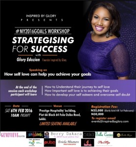 My2016Goals workshop with Omilola Oshikoya, Glory Edozien and Stephanie Obi First Edition