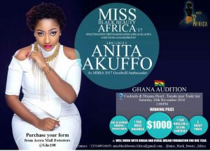 Anita Akuffo unveiled as Ambassador for Miss black beauty Africa