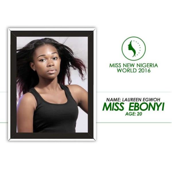 Miss New Nigeria World 2016 Contestants