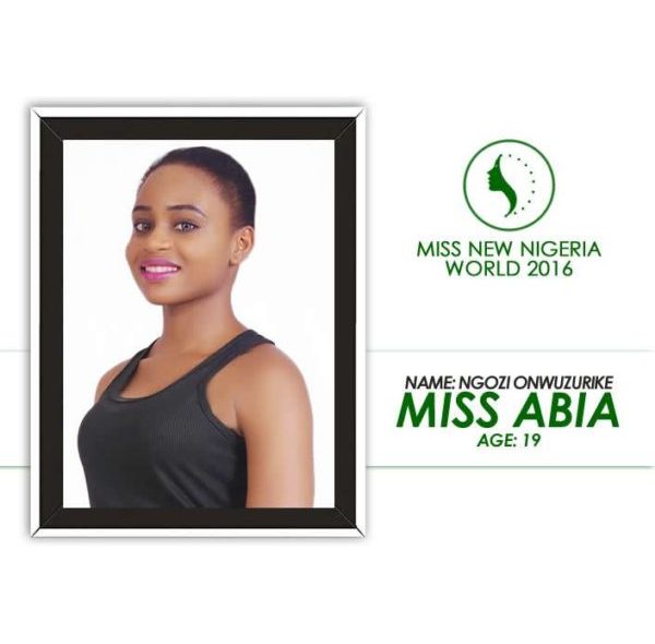 Miss New Nigeria World 2016 Contestants