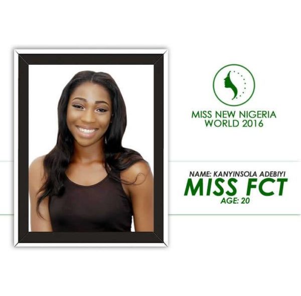 Miss New Nigeria World 2016 Contestants