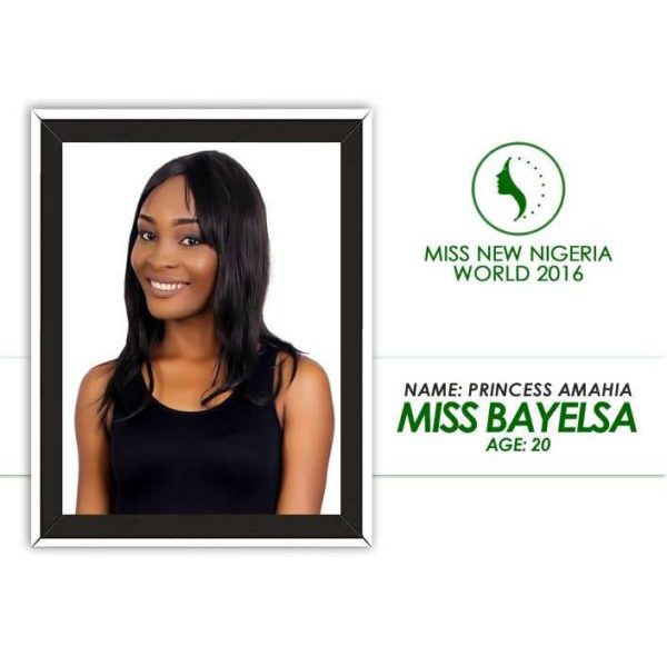 Miss New Nigeria World 2016 Contestants